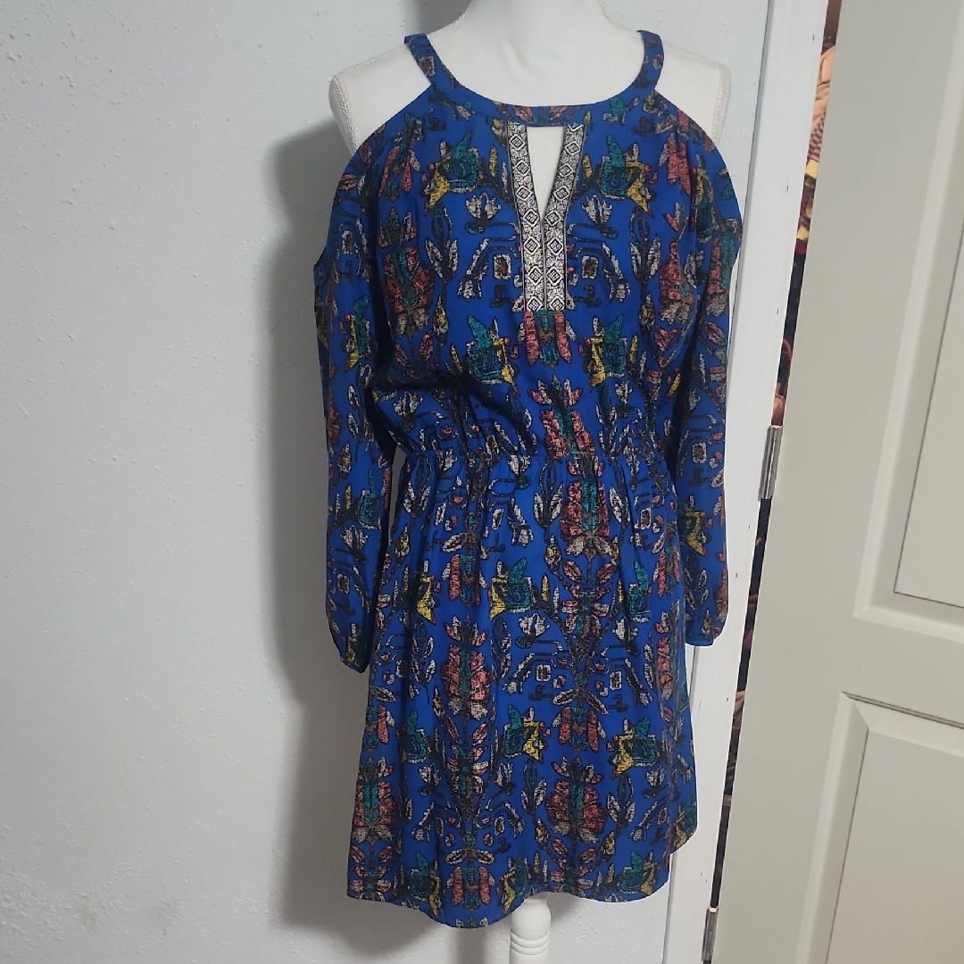 Skies Are Blue Vibrant Floral Dress